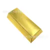 Barra de Oro Tuhao Ladrillo de Oro Caja de Dulces Caja de Aluminio Dorado Fiesta de Cumpleaños Graduación Caja Decorativa de Dulces Adorno Caja Dorada