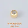 Cobre banhado a ouro 18k pulseira e colar DIY materiais de miçangas artesanais fecho em U fecho de ponta conta de posicionamento fecho acessórios