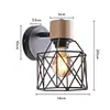 Novo Candeeiro de Parede Simples Candeeiro de Quarto Moderno Candeeiro de Parede Criativo para Corredor de Café e Restaurante Arte em Ferro Escandinavo Candeeiro de Parede para Corredor