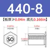 Columna de tuerca remachable galvanizada de acero al carbono SO-440/6440/632/8632/832/032-4~34 en stock venta directa