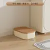 Caja de almacenamiento de escritorio, color crema, con tapa, para uso doméstico, caja de almacenamiento engrosada para artículos varios, armario, ropa y juguetes