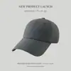 Gorra de Béisbol Lisa de Color Sólido con Parte Superior Suave para Mujer, Nuevo Estilo Versátil que Hace que la Cara Parezca Más Pequeña, Gorra de Pico para Hombre con Circunferencia de Cabeza Grande, Sombrero de Protección Solar