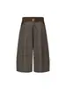 Pantalones cortos de patchwork de pata de gallo estilo japonés para hombre y mujer, pantalones casuales holgados de verano, pantalones cortos de pierna ancha estilo cleanfit old money