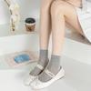 Calcetines con Lazo Calcetines Cortos de Malla Fina Transpirable de Verano para Mujer Miu Hollow Japoneses Combinables Tubo Corto Desodorantes y Absorción de Sudor