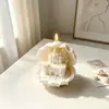 Poppy Venda Quente Transfronteiriça Castelo de Concha Vela Perfumada Molde de Silicone DIY Ornamento Decorativo Tridimensional Molde de Gesso