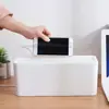 Caja de almacenamiento de alambre al por mayor caja de almacenamiento de enchufes y cargadores caja organizadora de cables de alimentación de escritorio y cables de datos