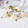 Nuevas Cabezas de Flores de Rosa de Simulación Flores Falsas Flores Grandes de Seda Color Retro Pared de Flores Caja de Regalo Adornos para Manualidades Accesorios Decorativos