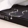 Pulsera de estrella de plata esterlina s925 para mujer, diseño de alta calidad, pulsera de novia personalizada, joyería de plata para estudiantes.