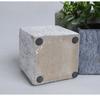 Maceta de Cemento Weilu Maceta Nórdica Imitación Piedra Natural con Bandeja Maceta de Cemento Creativa para Plantas Suculentas Lote