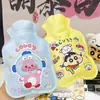 Nueva Botella de Agua Caliente de Relleno de Agua con Flocado de Gato Lindo Calentador de Manos de Dibujos Animados para Estudiantes para Llevar en Clase Calentador de Vientre de Dibujos Animados