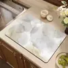 Tapete de Drenagem para Pia de Cozinha Mármore Transfronteiriço Tapete de Mesa de Jantar Absorvente Antiderrapante Isolamento Térmico Bancada Doméstica Limpeza Fácil Secagem Rápida
