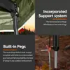 Tienda lateral para coche de 270 grados, equipo de camping para exteriores, tira de luz LED suave, modelo de alta gama con toldo de cortina lateral