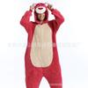 Ropa de dormir de animales de dibujos animados de Capibara Conejo Polvo Oso Marrón Franela para Hombre y Mujer Ropa de Casa de Pareja Otoño e Invierno