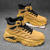 Botas de Trabalho Masculinas Inverno Antiderrapantes Botas Martin de Caminhada Sapatos de Pai Masculinos com Solado Grosso que Aumentam a Altura Sapatos Esportivos Casuais de Cano Alto Tendência