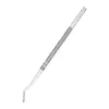 Herramienta para Recoger Clavos Redondos de Perlas de Cabeza Única Acero Inoxidable Cuchara para Recoger Uñas en Ángulo Cuchara para Recoger Uñas Limpiador de Uñas Herramienta para Uñas