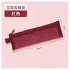 Estuche retro color transparente malla transparente estuche pequeño tamaño pequeño doble capa malla estilo nicho bolsa de papelería cremallera portátil bolsa para exámenes