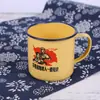 Caneca esmaltada antiga clássico nostálgico pote de chá grande xícara de chá vintage caneca jarra de ferro de grande capacidade com tampa copo de água