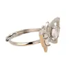 Anillo de Mariposa Plateado 2024 Nuevo Diseño de Personalidad Anillo Suelto de Nicho para Mujer Moda Venta Directa de Fábrica