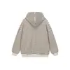 Roupas Vintage 25 Outono Novo Estilo Americano Casual Moda Design Listrado Solto Unissex Cardigan com Capuz Moletom