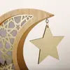 Lámparas LED navideñas nuevas, adornos lunares, adornos de madera, decoraciones para el hogar, colgantes artesanales, directos de fábrica