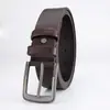 Cinto de Couro Versátil para Homens de Meia-idade e Jovens, Resistente ao Desgaste, Durável, com Fivela, para Moda Business