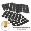 Malha redonda antiderrapante preto de silicone tapete para pé Home Table Foot Mat eva espuma para trás adesivo de silicone anti-colisão tapete de partículas