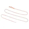 Collar de Cadena Universal Estilo Aguja para Mujer, Cadena Versátil en Forma de O, Cadena de Caja, Chapado en Cobre con Oro Real, Ajustable, Al por Mayor