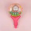 Balão Palito de Mão Balão Feliz Aniversário Barraca Infantil Multi-estilo Arranjo Decoração Adereços Balão de Filme de Alumínio