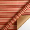 Papel de Regalo Navideño Tamaño Grande Ecológico Papel Kraft Amarillo Papel de Regalo Navideño Cuadros Rojos Cabeza de Reno Patrón de Copo de Nieve