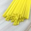 Em estoque fornecimento de palha de plástico de cor descartável jardim de infância infantil artesanal DIY tubo colorido tubo reto 100 peças