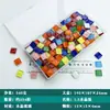 1 kg 1.5cm mosaico de cristal material de manualidades DIY, vidrio de color translúcido de 15 mm, diseño de corte de papel