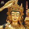 Vila Tibetana Bronze Dourado 'Bodhisattva Manjushri' Uso Interno Doméstico Cor Pérola Incrustada 'Manjushri' Estátua de Buda de Bronze Ornamento
