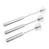 Batidor de Huevos Semiautomático de Acero Inoxidable Mezclador de Huevos Presión Manual Rotatorio Batido de Huevos Polvo Herramienta Doméstica de Cocina