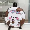 Mochila Escolar para Bebé de Jardín de Infancia Cachorro Lindo de Dibujos Animados con Gafas Mochila para Niños y Niñas Mochila de Cáscara de Huevo para Niños Estilo Nuevo