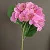 Nuevo producto transfronterizo: Flores Artificiales de Fieltro Realistas de Hortensia para Boda, Hogar y Decoración de Ventanas; Hortensias 3D al por mayor