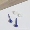Aretes de Cerámica Pura Biológica Color Caramelo Arete de Palito Perforación Corporal Joyería Aretes de Clavo para Hueso de la Oreja Joyería de Perforación Cerámica Completa