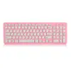 Teclado USB con cable GKM520 para venta al por mayor, color chocolate, silencioso, para oficina, negocios, juegos, multimedia