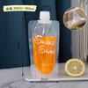 Bolsa de boca de sucção transparente portátil Bolsa de chá de leite de pérola com manivela Saco de embalagem de bebidas de suco descartável autônomo Saco de milkshake