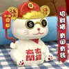 Ornatos de Tendência Nacional Estilo Chinês Gato da Sorte Solar Ornatos para Carro Fofos Ornatos para Casa e Carro Presentes para Festa Anual Atacado