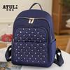 Mochila Nueva de Tela Oxford para Mujer, Ligera y de Almacenamiento Simple, Mochila Pequeña Cruzada para Compras y Viajes, Bolso de Remaches a la Moda