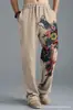 Pantalones de AliExpress de Venta Caliente Transfronterizos Sueltos Casuales Comercio Exterior Europeo y Americano Rectos Impresión 3D Cintura Alta Pierna Ancha
