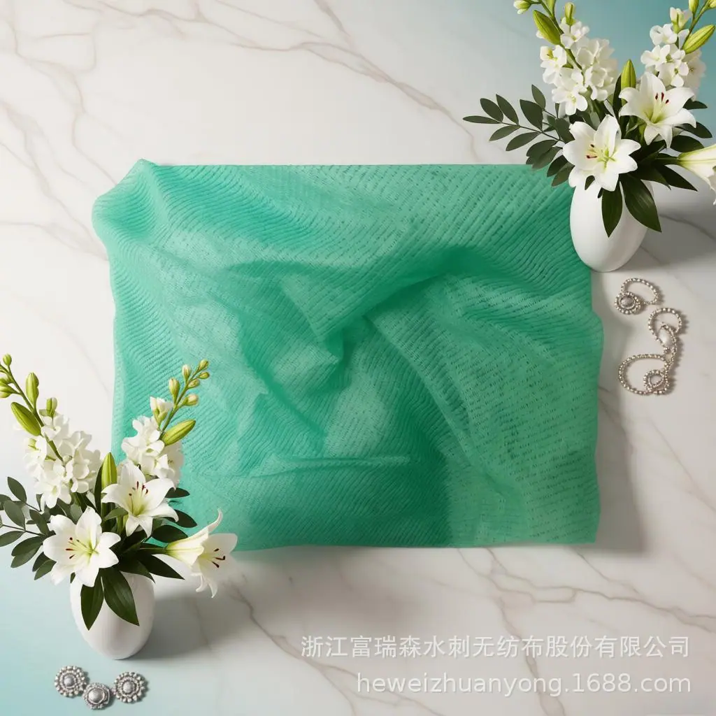 直排纹绿色水刺布.png