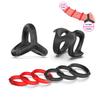 Anel peniano de silicone para retenção de sêmen, preservativo para pênis, anel retardante, anel peniano para redução da sensibilidade, brinquedo sexual para casais.