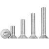 Tornillo de cabeza avellanada hexagonal de acero inoxidable 201, tornillo de cabeza plana, tornillo de copa plana M3M4M5M6M8M10
