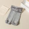 Calcetines para niños otoño e invierno leggings para bebé estilo coreano terciopelo grueso encaje burbuja pantimedias para niñas entrega de una pieza
