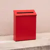 Caixa de Correio Simples Criativa para Exterior Cor Sólida Sem Fechadura Montada na Parede Decoração para Pendurar na Parede de Casa Caixa de Correio de Lata em Estoque