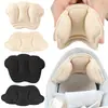 Protetores de Calcanhar Antidesgaste e Antiderrapantes para Tênis Esportivo, Mocassins, Botas Amarelas, Redutor de Tamanho de Sapato, Inserções de Calcanhar Antiderrapantes, Palmilhas de Meio Tamanho