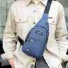 Bolso Cruzado de Hombro de Comercio Exterior Nuevo para Hombre, Bolso Cruzado Pequeño Versátil de Gran Capacidad, Bolso de Pecho Versátil, Bolso Deportivo de Moda para Hombre