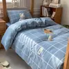 2026 Nuevo Modelo Juego de Ropa de Cama de Tres Piezas 100% Algodón para Dormitorio Estudiantil, 0.9 Algodón Puro para Cama de Dormitorio, Funda de Edredón Individual, Sábana Ajustable, Ropa de Cama