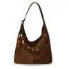 Bolso Grande de Piel Suave Casual para Mujer 2026 Estilo Nuevo Simple para el Trabajo Bolso de Hombro Único Bolso Tote Tipo Cubo Sensación de Alta Gama